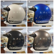 Saiz Besar Size XL SGV 62 XL Size Special Helmet Motor Topi (Grey)