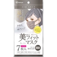 IRIS OHYAMA Bi-fit mask, small, grey, 7 sheets