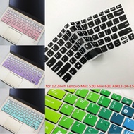 Soft Ultra-thin Silicone Laptop Keyboard Cover for 12.2inch Lenovo Miix 520 Miix 630 AIR13-14-15