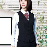 Black women's vest, black women's work vest, black women's work vest