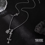 Chrome Hearts Cross Necklace Cross Double Pendant Men's Personal Necklace
