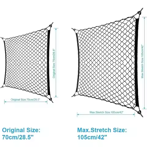 Nylon Car Rear Cargo Net Trunk Storage Organizer Net For Audi A1 A2 A3 A4 A5 A6 A7 A8 Q2 Q3 Q5 Q7 S3