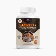 Naturealm Sacred 7 Mushroom 7-in-1 Blend Capsules Supplement (30 Day Supply) | Supports Daily Immune