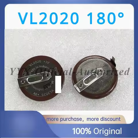1pcs/lot VL2020 2020 3V VL2020/HFN Rechargeable Battery Lithium Battery with Legs 180 Degrees for BM