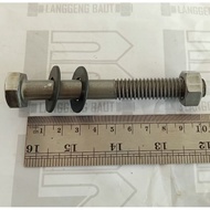 Wooden Block Nut Bolt Key 19 Length 10 cm Blandar Bolt/ 10cm NC 1/ 2x4