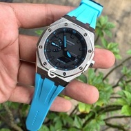 《改裝訂製》G-SHOCK特別限量版 男裝女裝手錶鋼錶電子錶 防水潛水錶 農家橡樹 Casioak Casio G Shock Special Limted Edition GA2100 Luxury Men Ladies Watch 藍色黑色銀色