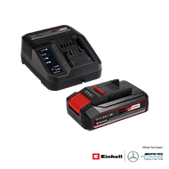 Einhell_Official ชุดแบตเตอรี่พร้อมเครื่องชาร์จ Power X-Change Starter Kit 2.5Ah / 4.0Ah / 5.2Ah