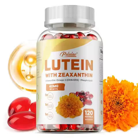 Lutein and Zeaxanthin Capsules, 40mg Per Serving | Essential Eye Vitamins & Vision Health Dietary Su