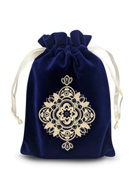 Spiritual Mandala Tarot & Dice Bag I Velvet & Satin Drawstring Pouch Ideal Size for Tarot & Oracle C