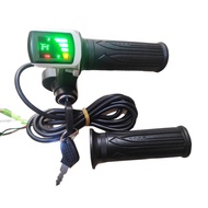 【CC】◙  24V 36V 48V Electric Twist Throttle Accelerator Gas with Display and Lock for Bike/Scooter e-bike Parts