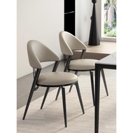🎁Light Luxury Dining Chair Modern Simple Home Dining-Table Chair Italian Minimalist Nordic Hotel Backrest Mahjong Stool