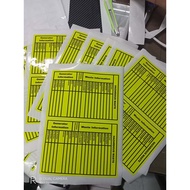 HAZARDOUS WASTE STICKER LABEL QUALITY PRINT (INDOOR & OUTDOOR STICKER)