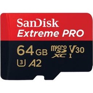 『儲存玩家』SanDisk 64GB 64G Extreme Pro Micro SDXC A2 V30 200/90M