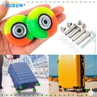 SUSUN 2Pcs Replace Wheels, Silent Shock Absorption Suitcase Wheels, Universal Suitcase Parts Axles Travel Luggage Wheels Luggage Accessories