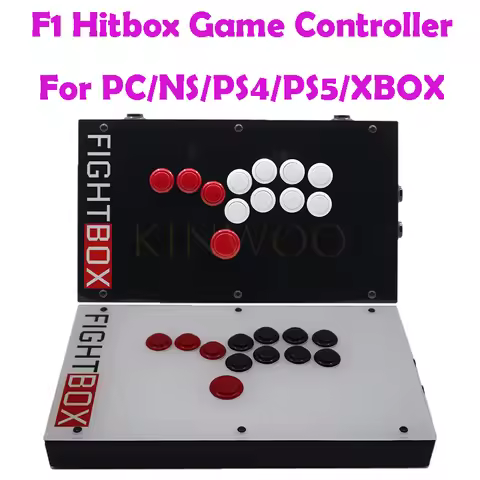 F1-PS5 F1 UP5 Hitbox Game Controller Fightbox Fighting Stick King Of Fighters Sanwa Buttons OBSF-24/