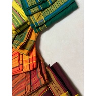 RANDOM COLOUR 8x4 Cotton Veshti with Diamond Border