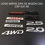 4WD AWD 2.0 2.5 BLACK AND WHITE STICKER