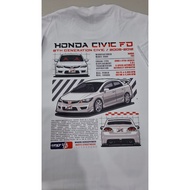 HONDA CIVIC FD SHIRT, FD2, 2.0L DOHC IVTEC, 8TH GEN CIVIC, JDM, V27X CLOTHING, CAR SHIRT, D7 C14 V2B