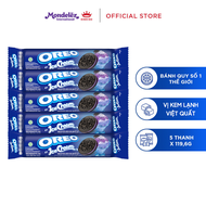 Bánh Quy Oreo Vị Kem Lạnh Việt Quất Combo 5 Thanh X 110.4g