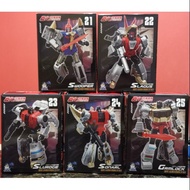 MFT 21 22 23 24 25 TRANSFORMERS DINOBOTS METALIC VERSION GRIMLOCK SNARL SLAG SLUDGE SWOOP