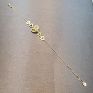 22k / 916 Gold Golden Heart Chain Bracelet by Best Gold Shop