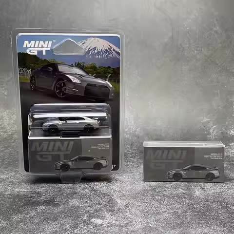 MINIGT 1:64 NISSAN GT-R 2013Dark Metal Gray (NISMO R35 CRS Version)MGT01089-CH Mini Diecast Alloy Mo