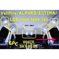 Vellfire Estima Alphrd /Full led room lamp set white and sky blue ANH20 ACR50 led