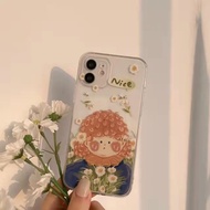 Casing iPhone/Apple Flower Pattern iPhone Case Soft TPU