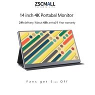 [🔥14'' 4K🔥] ZSCMALLS 14.5'' 4K 60Hz Portable Gaming Monitor for Laptop 3840P×2400P IPS Screen with HDR 1500:1 FreeSync Ultra Slim &amp; Eye Care Travel Monitor External Screen for Laptop