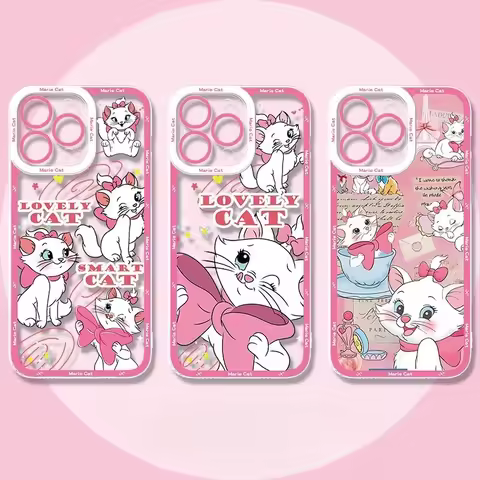 Marie Cat Phone Case For Huawei Honor X9D X7D X9A X8B X9B X7B 90 Lite 5G Nova 7i 3i 5T 7 6 9 SE P30 