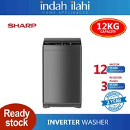 Sharp 12kg Fully Auto Washing Machine Inverter mesin basuh automatik ESW12SM