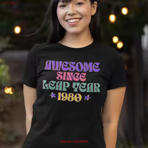 Customizable Leap Year Birthday 2024 T Shirt Awesome Since Birth February 29th Forever Young Plus Si