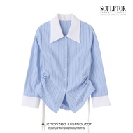 SCULPTOR® เสื้อเชิ้ต Shoelace Shirring Shirt