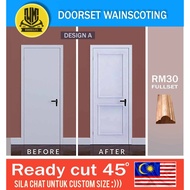 ReadyStock Door frame wainscoting,Pelbagai design (mudah dipasang) sesuai untuk pintu bilik tidur.