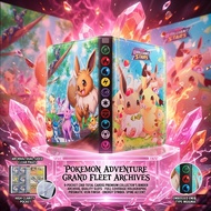 Binder Album 3x3 large 900 Pokémon cards with Brilliant Stars Eevee Pikachu with zipper 1492 NF4 6