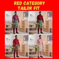 (RED COLOUR CATEGORY) Bulan Bintang Baju Melayu Tailored Fit  Ukuran sehingga PLUS SIZE