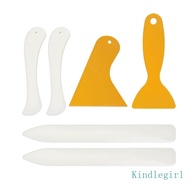 KING 6Pcs Professional ABS Bone Folder Paper Scraping Creasing Tool For Bookbinding