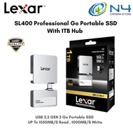 Lexar Professional SL400 Go Portable SSD with 1TB Hub UP To 1050MB/S Read , 1000MB/S Write