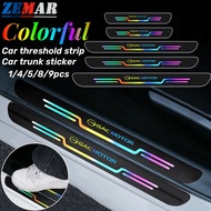 GAC Motor Car Door Sill Sticker Colorful Reflective Sticker Car Threshold Sticker Anti Scratch Prote