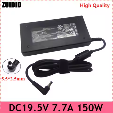 19.5V 7.7A 150W Laptop Adapter Power Supply For MSI GS60 GS70 GE62 GS40 GS63 GL62 MS-16H7 MS16H Ghos