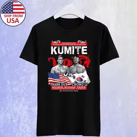 Frank Dux Vs Chong Li Kumite Bloodsport T Shirt Size S 5Xl