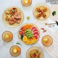 康寧餐具玻璃盤子家用耐熱魚碟子精緻餐盤高級感過年盤子組合