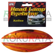 Perodua Kelisa (2001 - 2007) Custom Fit ABS Car Headlamp Head Lamp Eyelid Eye Lid Brow Cover Clear O