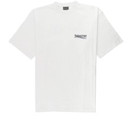 【Balenciaga 巴黎世家】Political Campaign 可樂刺繡 T-shirt (白色) M/平行輸入