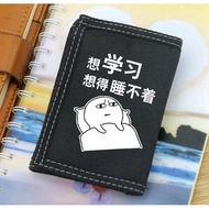 Two-Dimensional Wallet Funny Theory Corgi Hamster Expression 30% Off Wallet Teenager Short Wallet Ca