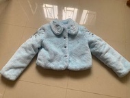 95 ％new Disney fur jacket Elsa 毛毛外套$200