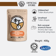ORGANIC FIELDS Dark Brown Soft Sugar 400g