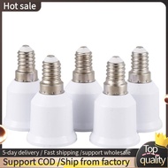 5 pcs E14, E27 Adapter Base  LED Light Bulb Bulb Socket Converter, White