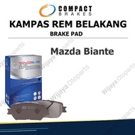 Mazda Biante Compact Rear Brake Pad Brake Pad (Code A 002)