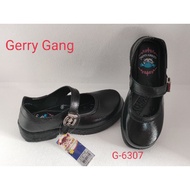 รองเท้านักเรียนหญิง รองเท้าหนังสีดำ Gerry Gang